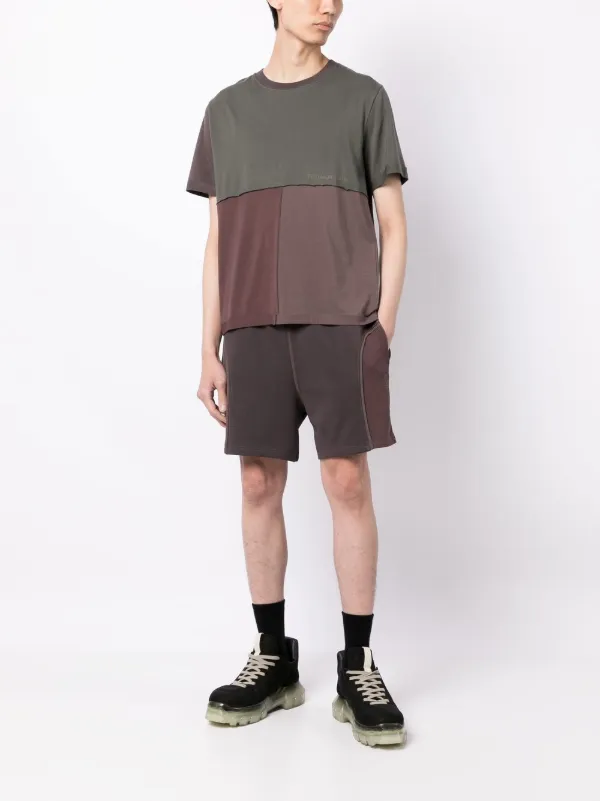 Eckhaus Latta panelled-design Cotton T-shirt - Farfetch