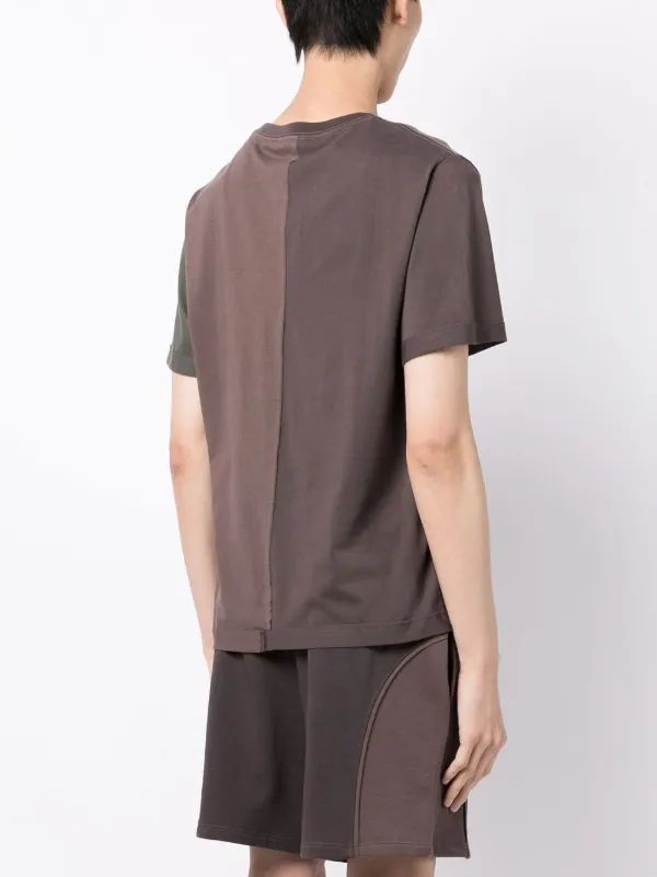 Eckhaus Latta panelled-design Cotton T-shirt - Farfetch