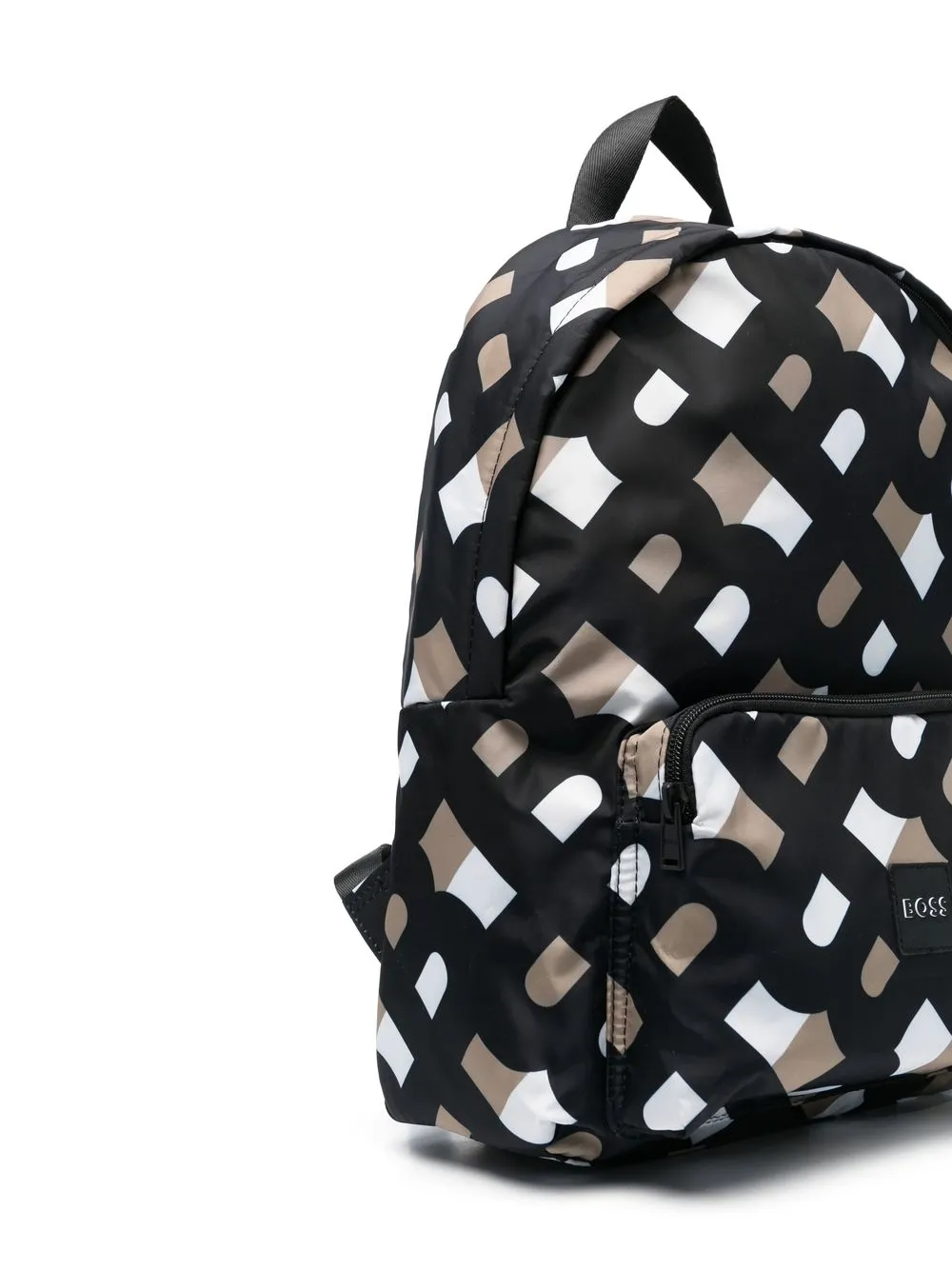 BOSS Kidswear Rugzak met logoprint - Zwart