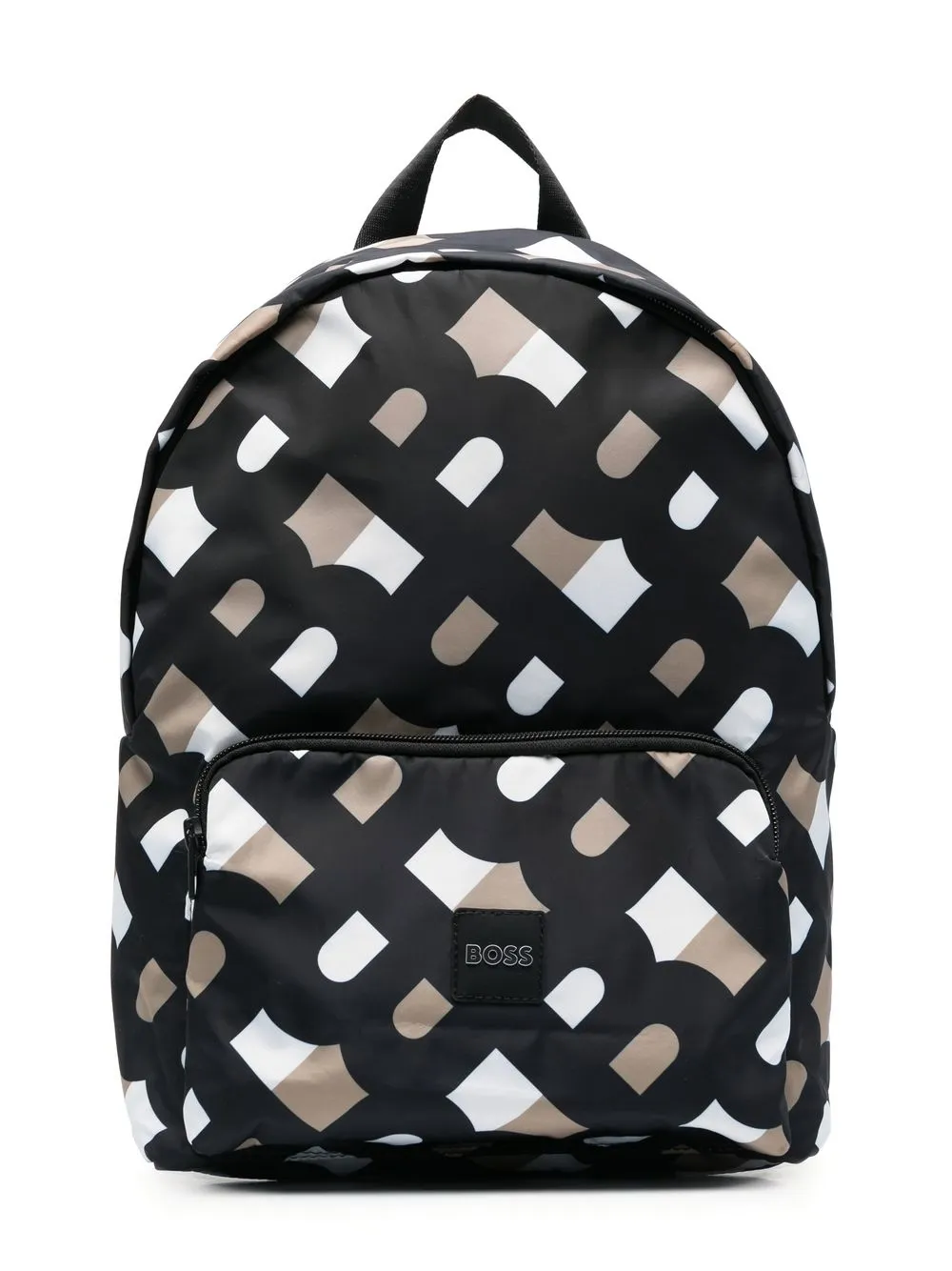 

BOSS Kidswear mochila con logo estampado - Negro