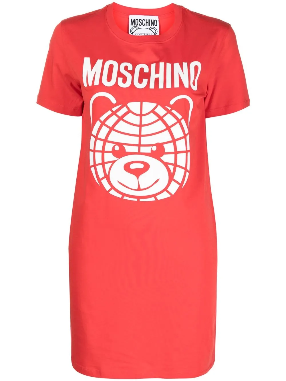 

Moschino logo-print T-shirt dress - Red