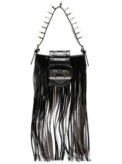 Vaquera - fringe-detail studded mini bag