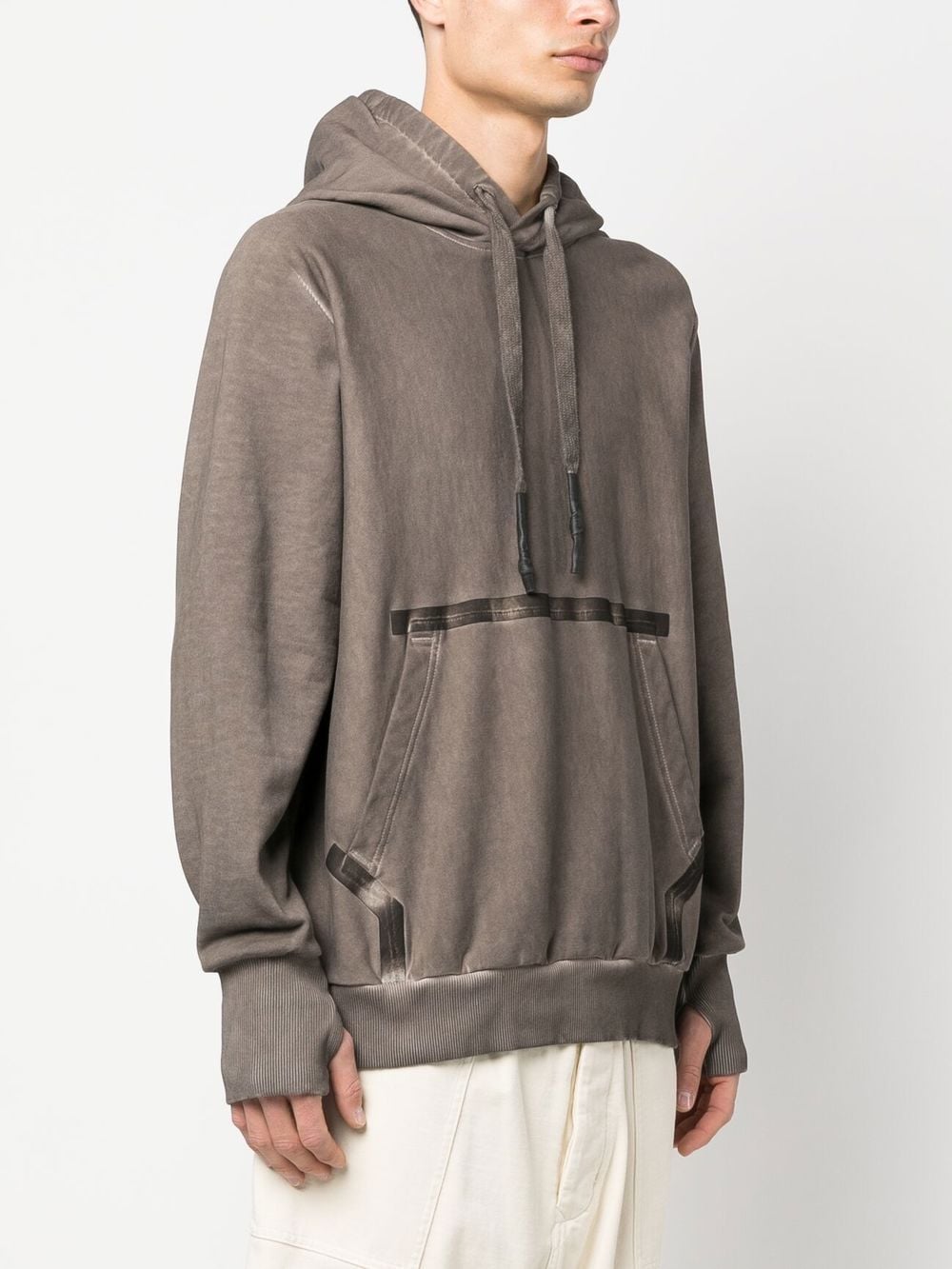 Isaac Sellam Experience Washed-effect Cotton Hoodie - Grey 