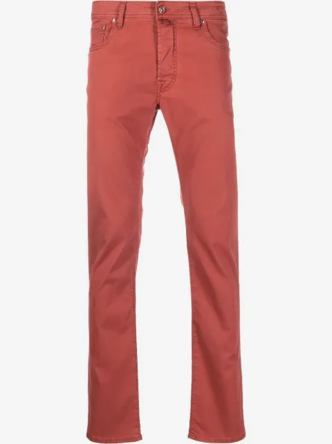 Jacob Cohën attached-scarf straight-leg jeans