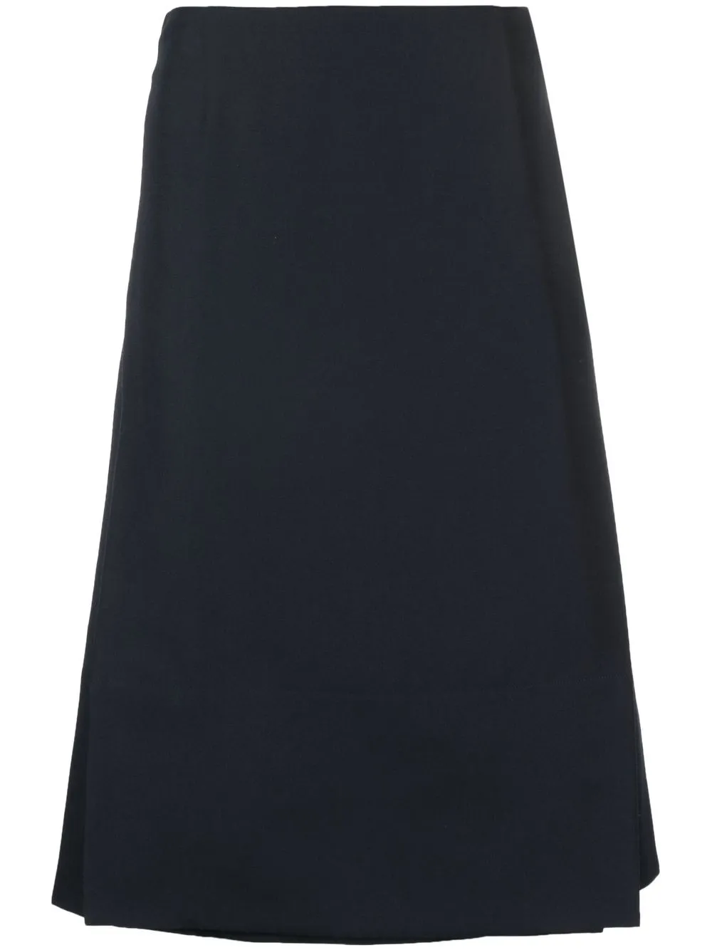 

Jil Sander pleat-detail buckled skirt - Blue