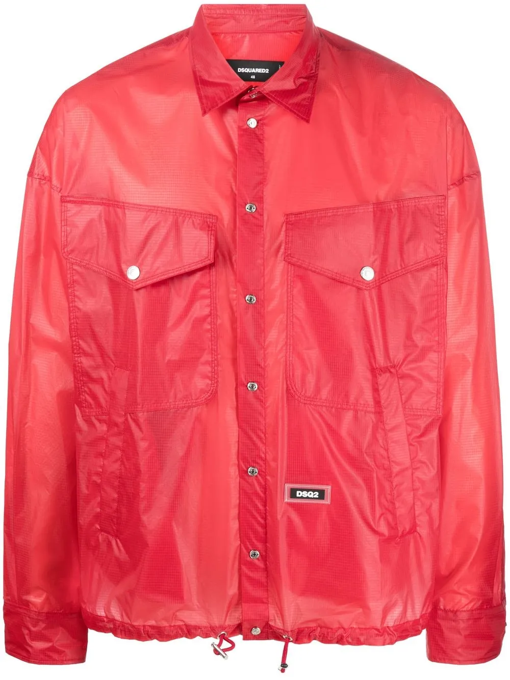 

Dsquared2 semi-sheer long-sleeve shirt jacket