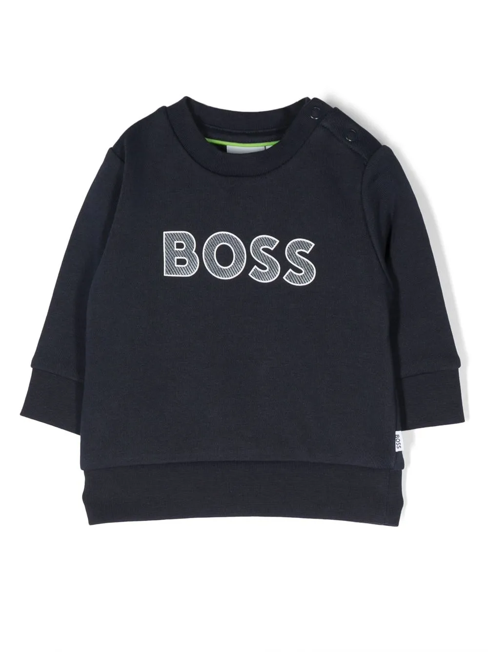 

BOSS Kidswear embossed-logo sweatshirt - Blue