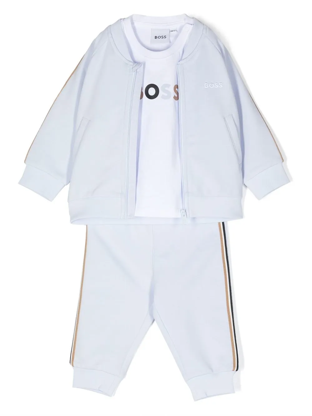 

BOSS Kidswear cotton tracksuit set - Blue
