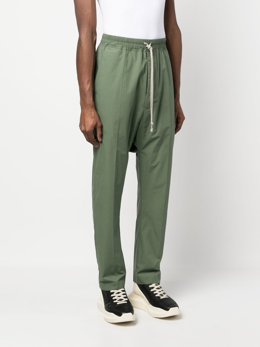 Long Slim Drawstring Trousers In 46