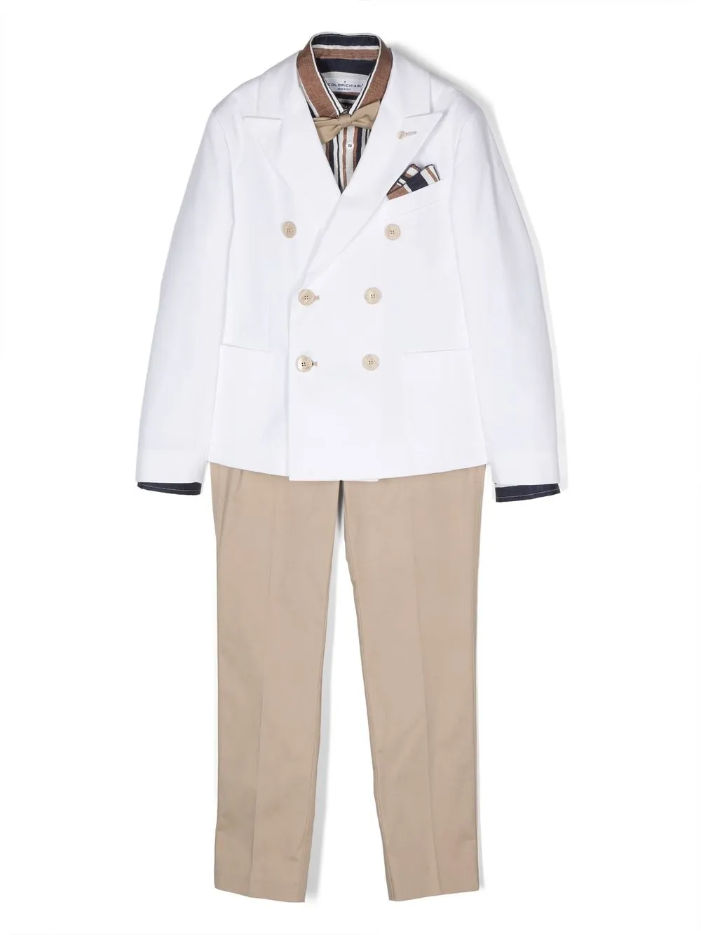 

Colorichiari three-piece suit set - White