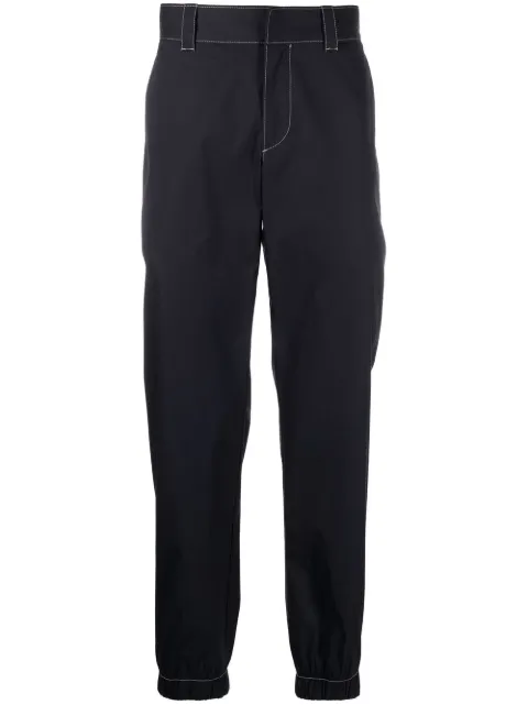 Prada contrast-stitch tailored trousers 