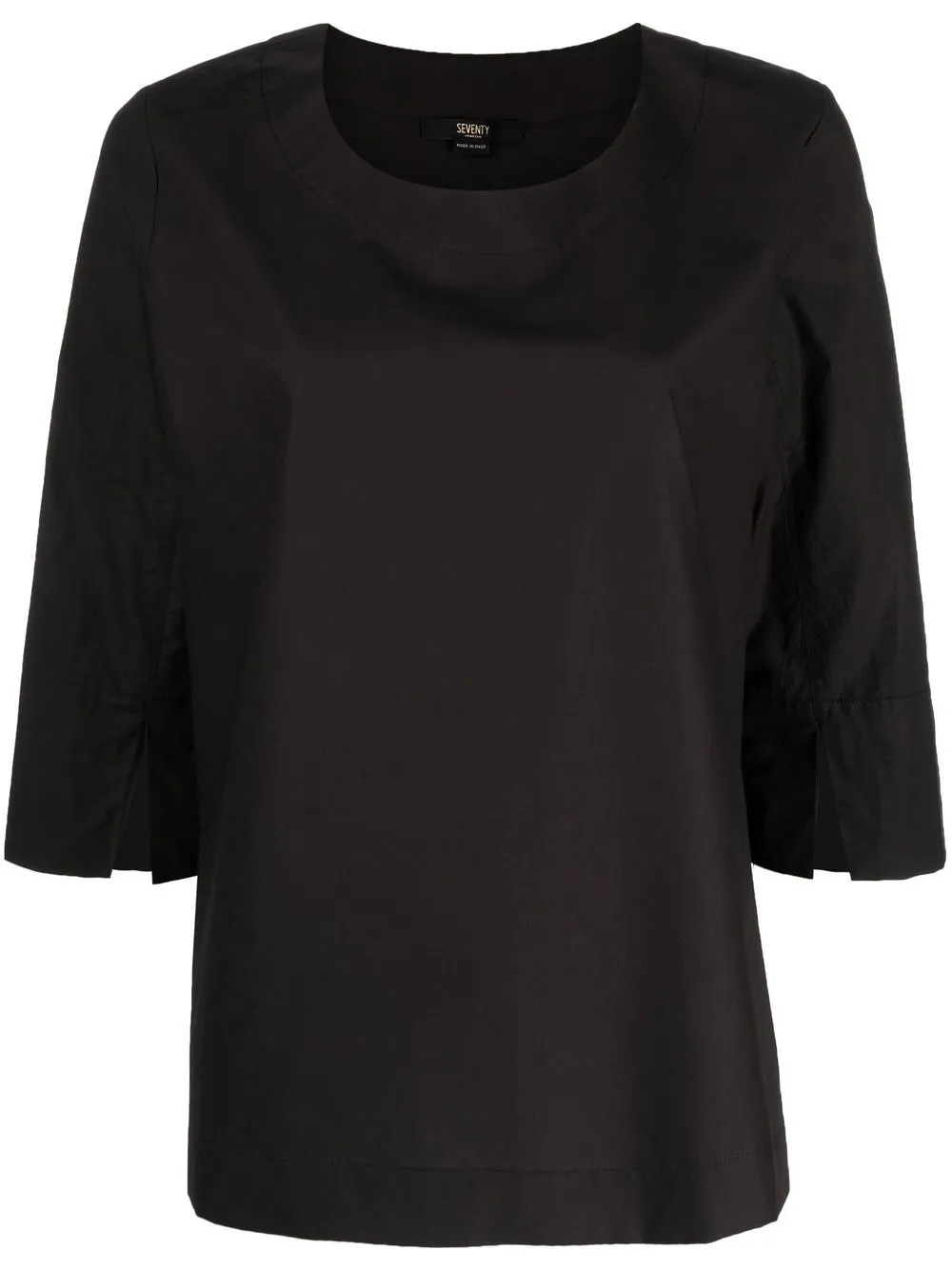 Seventy round-neck oversized T-shirt - Black