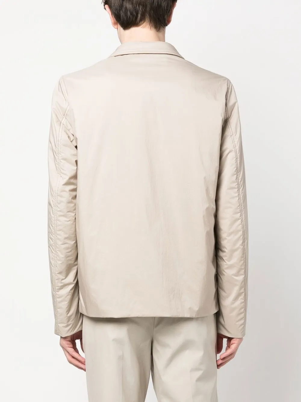Herno Chantilly Buttoned Jacket In Nude