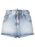 DSQUARED2 high-waisted denim shorts - Blue