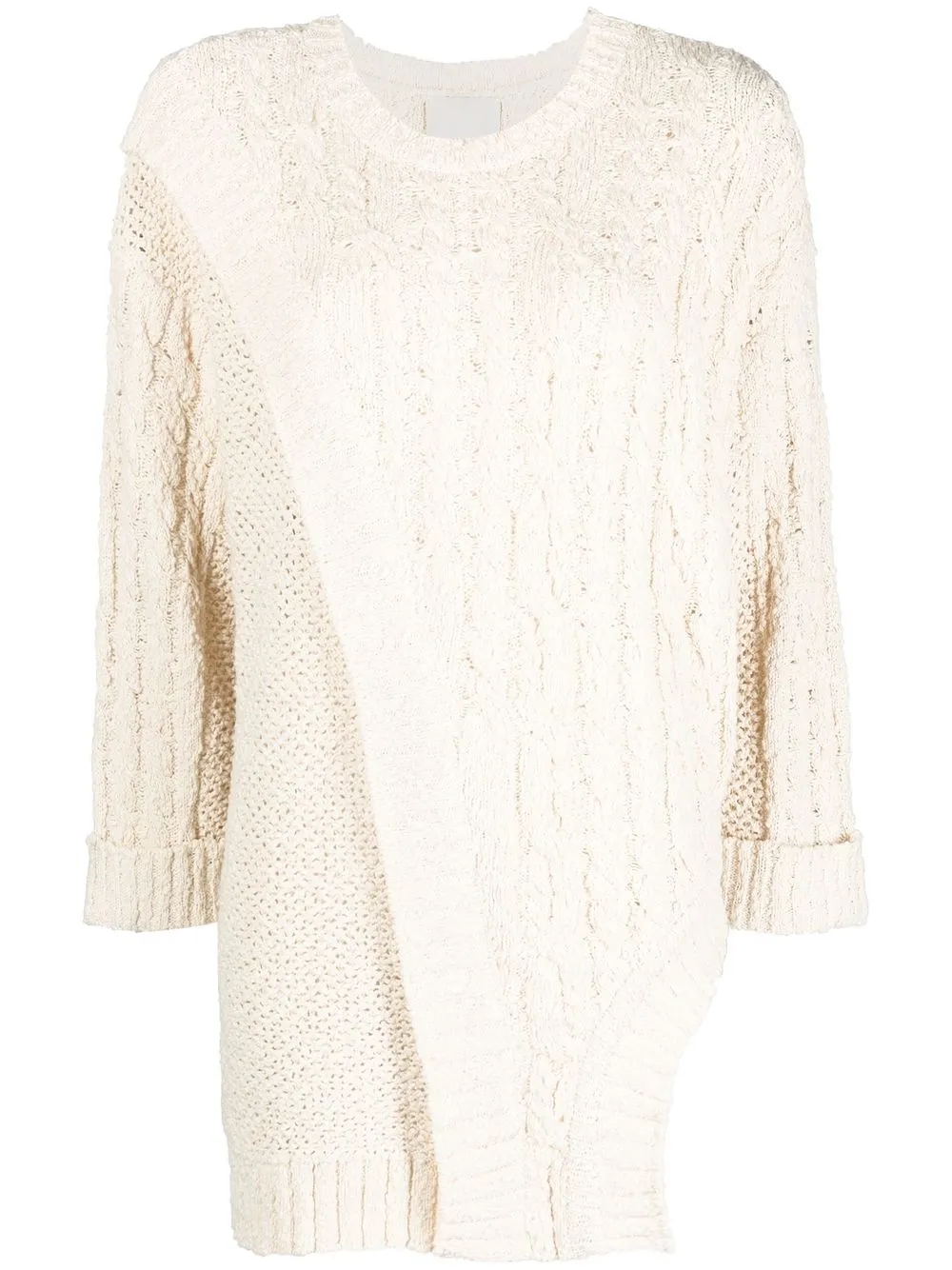 

AERON Leto patchwork-knit jumper - Neutrals