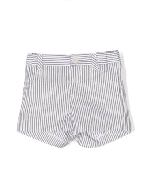 Bonpoint vertical stripe cotton shorts
