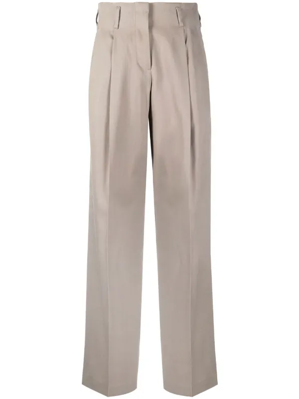 Golden Goose Tailored High-waisted Trousers in Brown