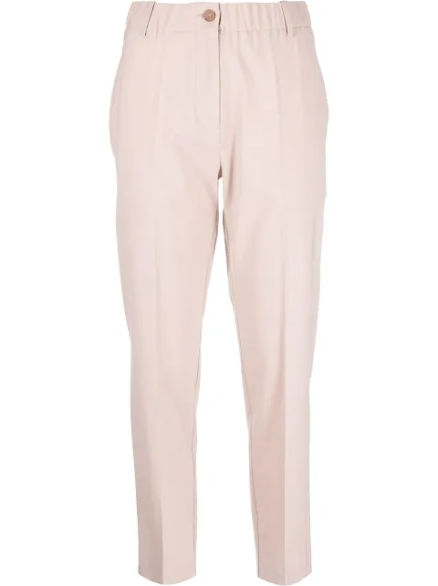 Alysi elasticated-waistband tailored trousers