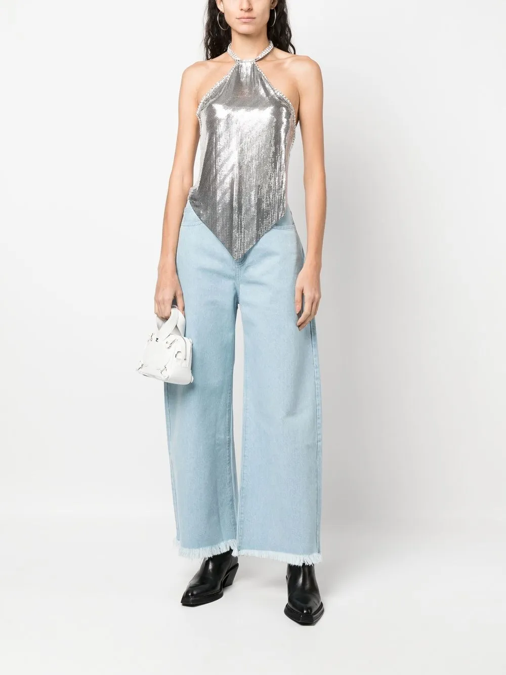 Marques'Almeida Gerafelde jeans - Blauw