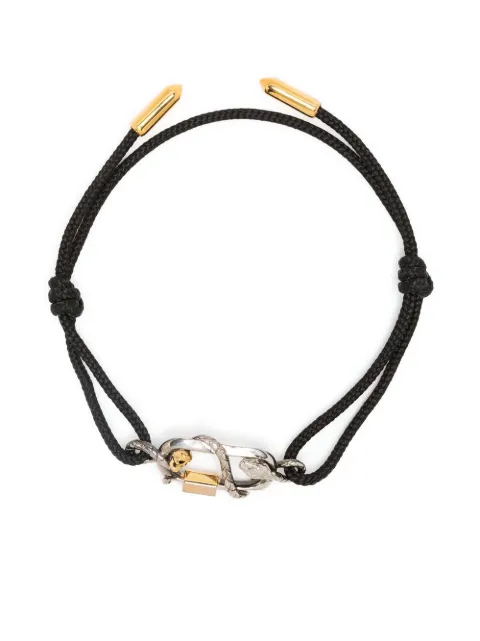 Alexander McQueen - metallic-snake-detail bracelet