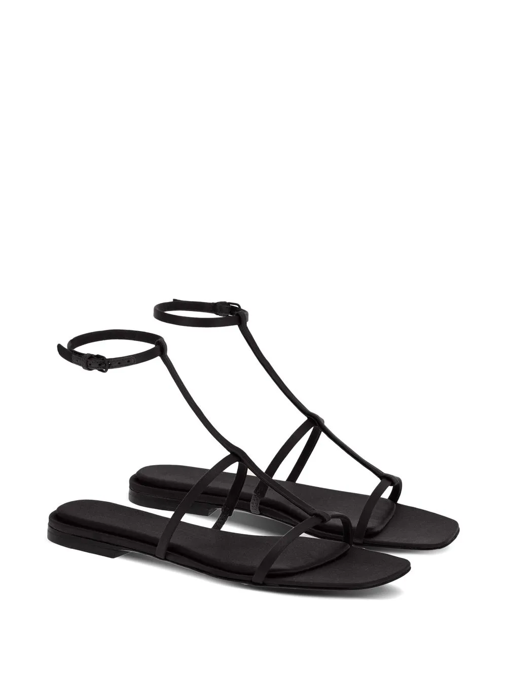 Ferragamo Sandalen met vierkante neus - Zwart