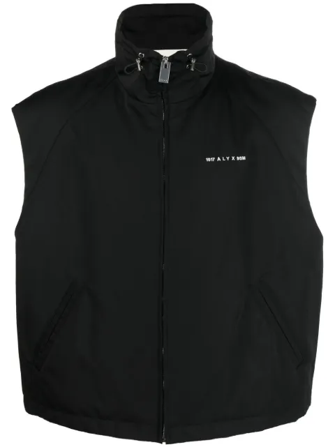 1017 ALYX 9SM logo-print zip-up vest