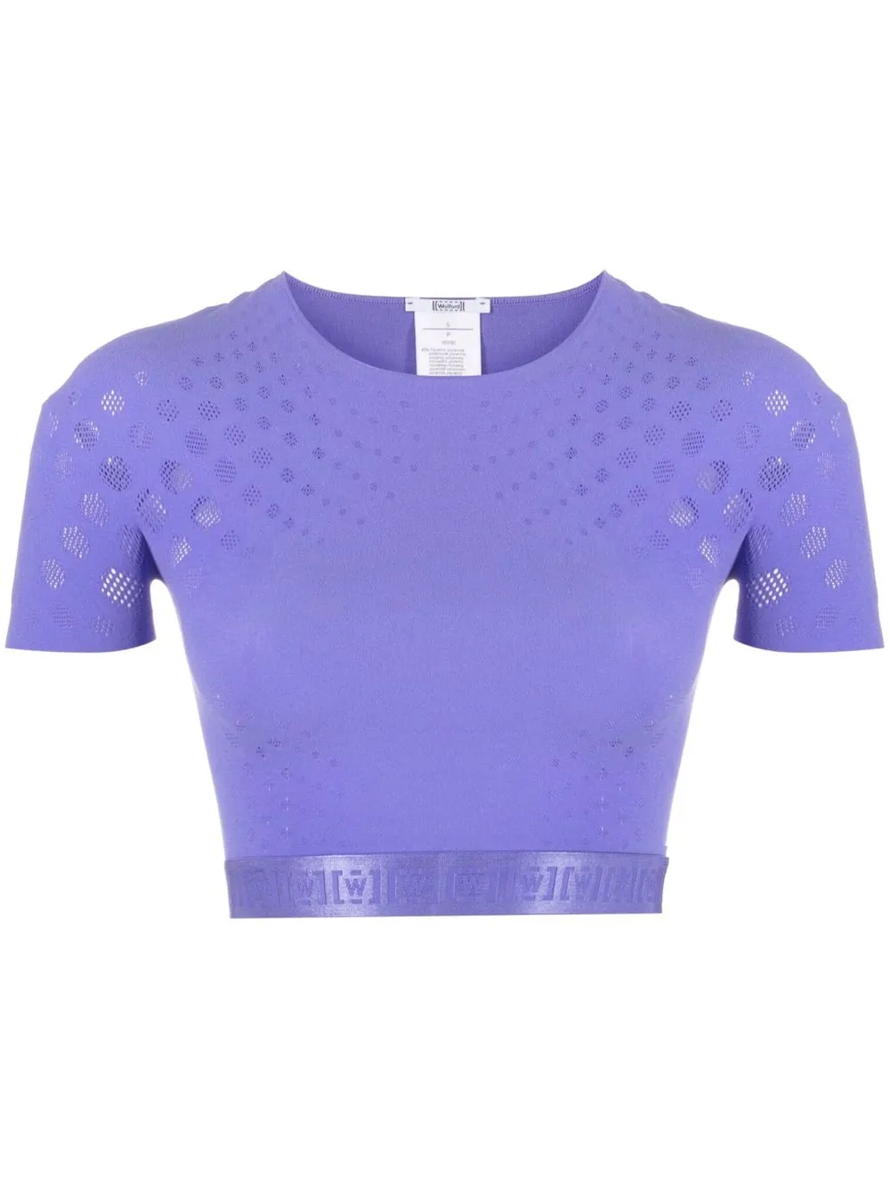 

Wolford Dots Illusion cropped top - Purple
