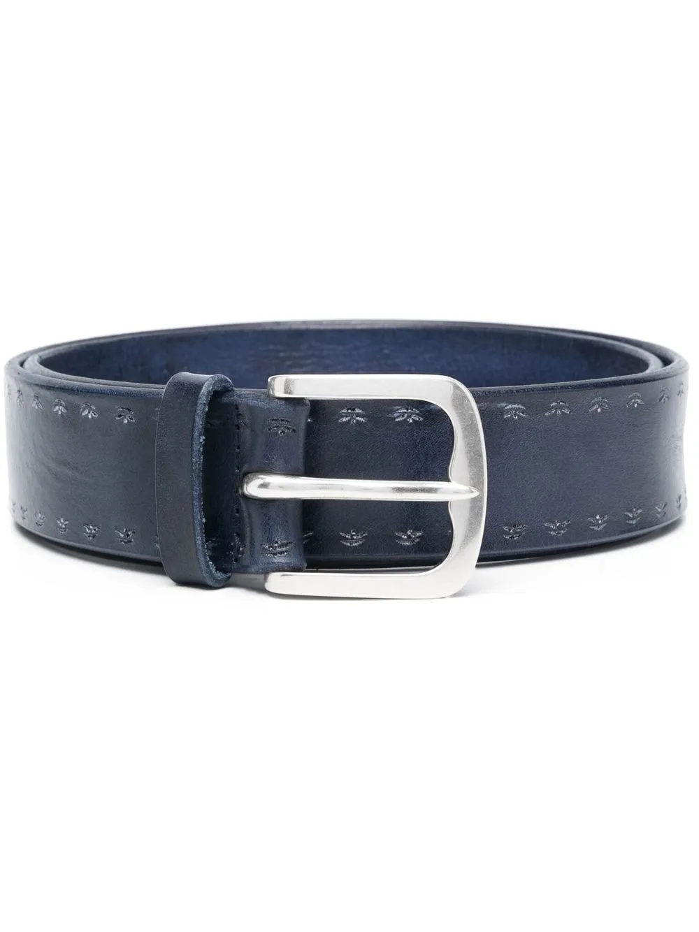 

Orciani metal-buckle leather belt - Blue