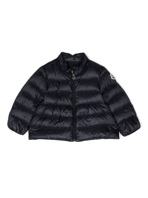 Moncler Enfant chamarra capitonada con parche del logo