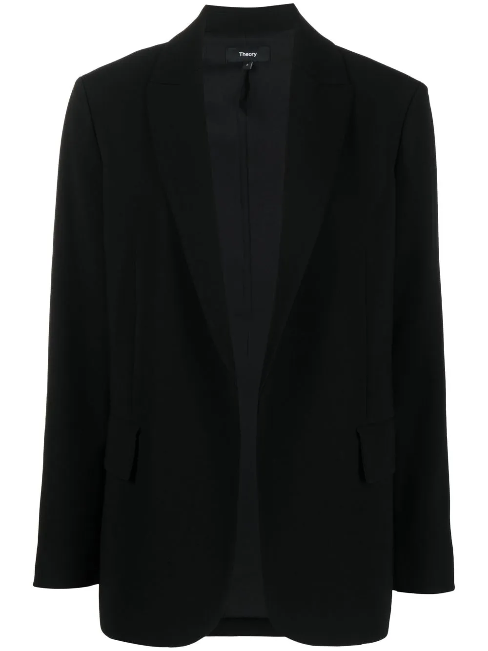 

Theory open-front long-sleeved blazer - Black