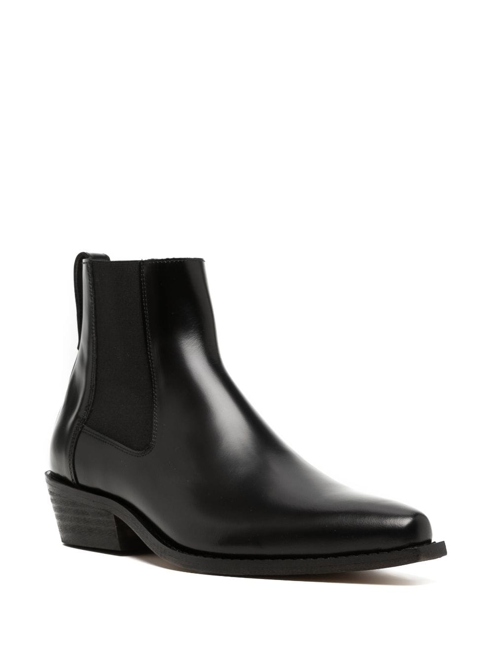 Shop Our Legacy Cyphre Pointed Leather Boots In Black