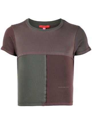 Eckhaus Latta panelled-design Cotton T-shirt - Farfetch