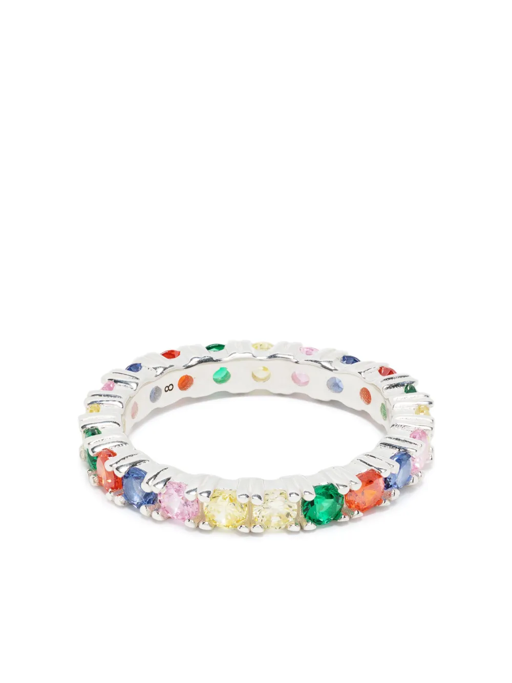 Hatton Labs rainbow crystal-embellished ring