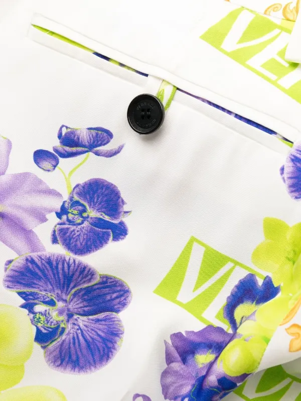 Versace バロックプリント パンツ | ホワイト | FARFETCH JP