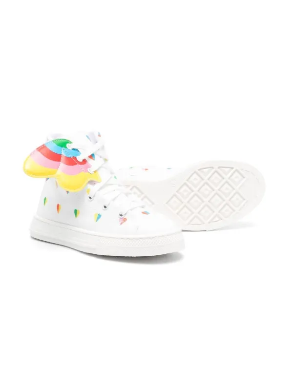 White high top hot sale baby shoes