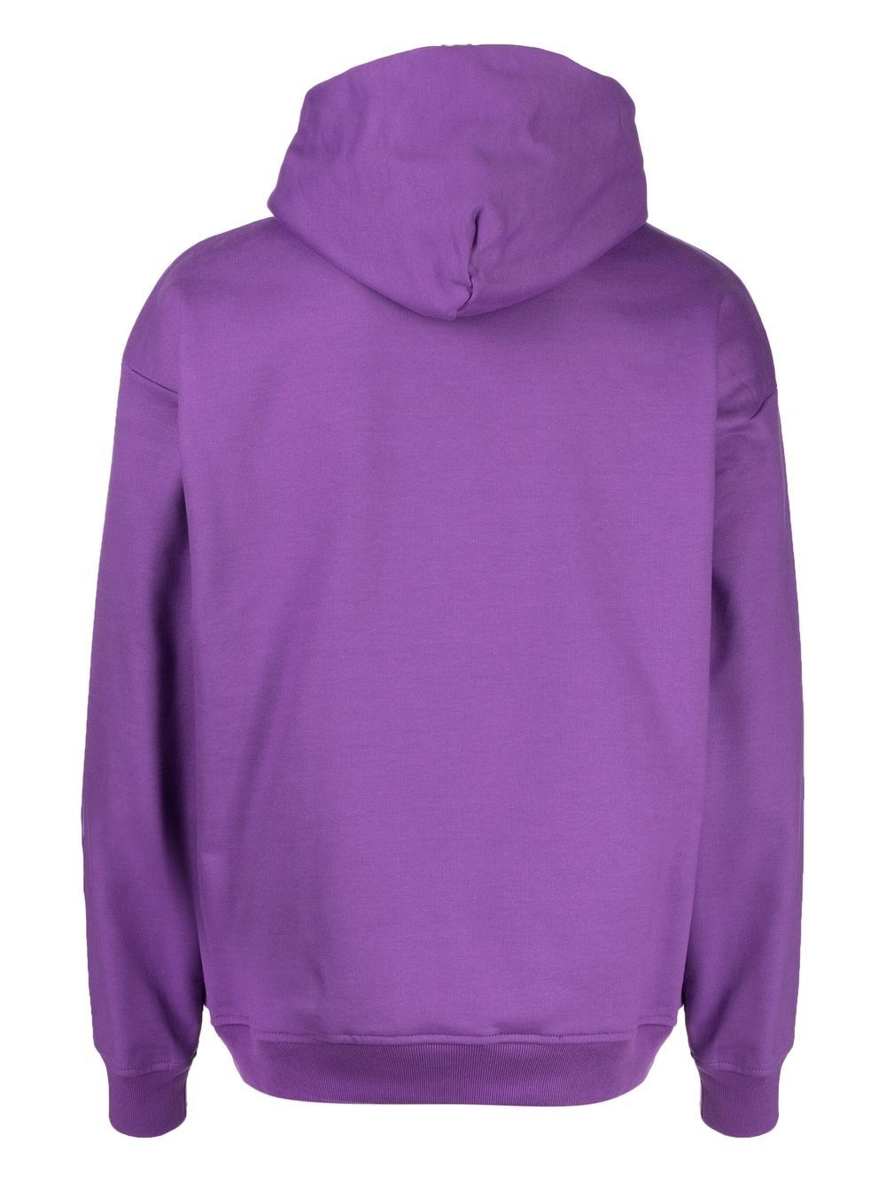Shop Paccbet Logo-print Cotton Hoodie In Purple