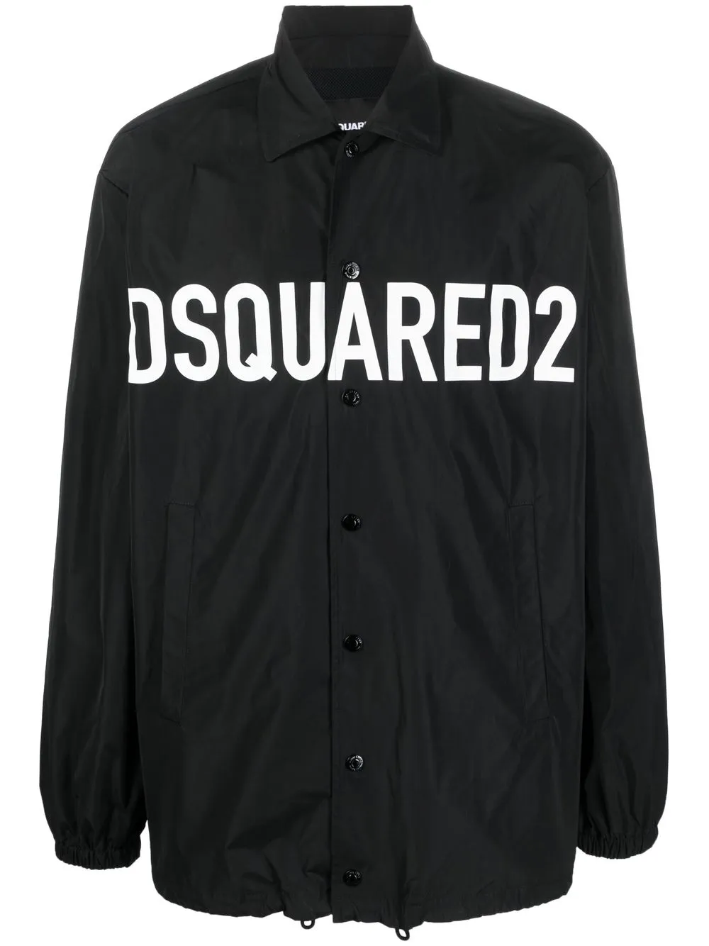 

Dsquared2 logo-print coach jacket - Black