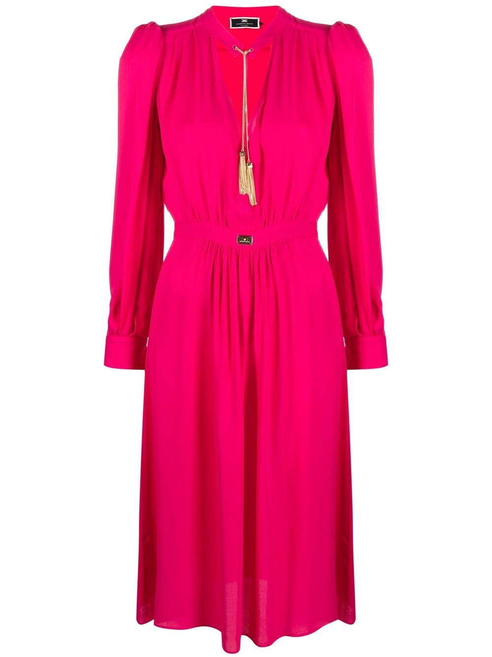 

Elisabetta Franchi tassel-detail long-sleeve dress - Pink