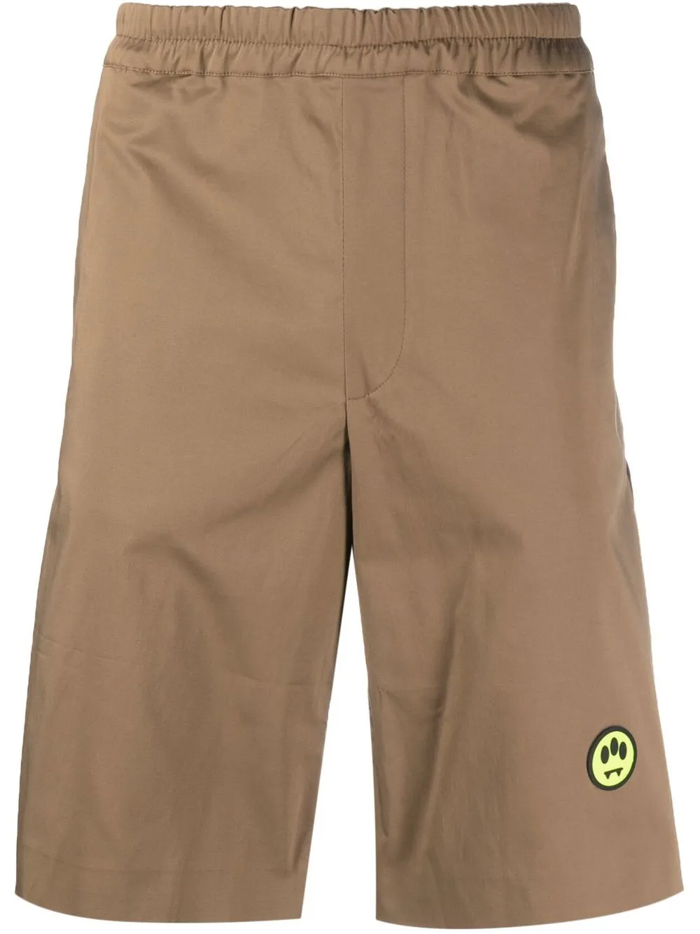 

BARROW side-stripe long shorts - Brown