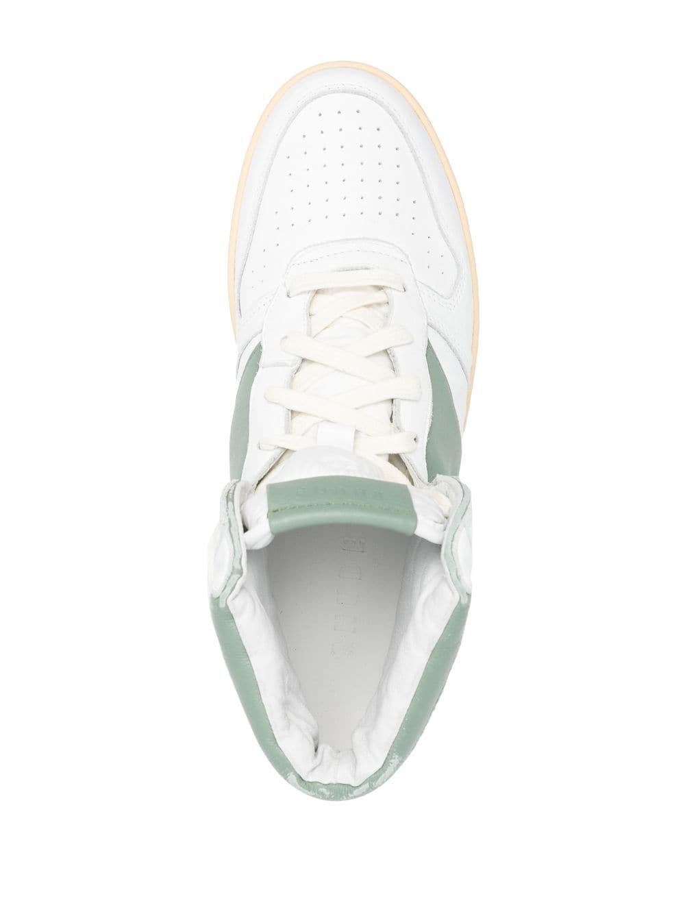 RHUDE Rhecess Hi Leather Sneakers Farfetch