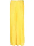 Alysi silk palazzo trousers - Yellow