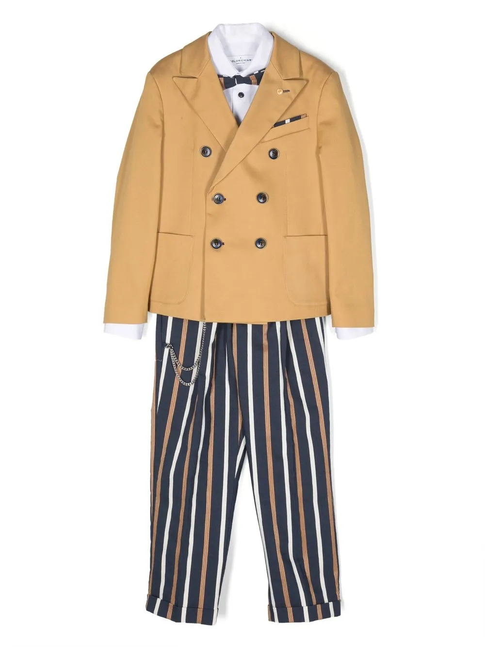 

Colorichiari stripe-pattern suit set - Yellow