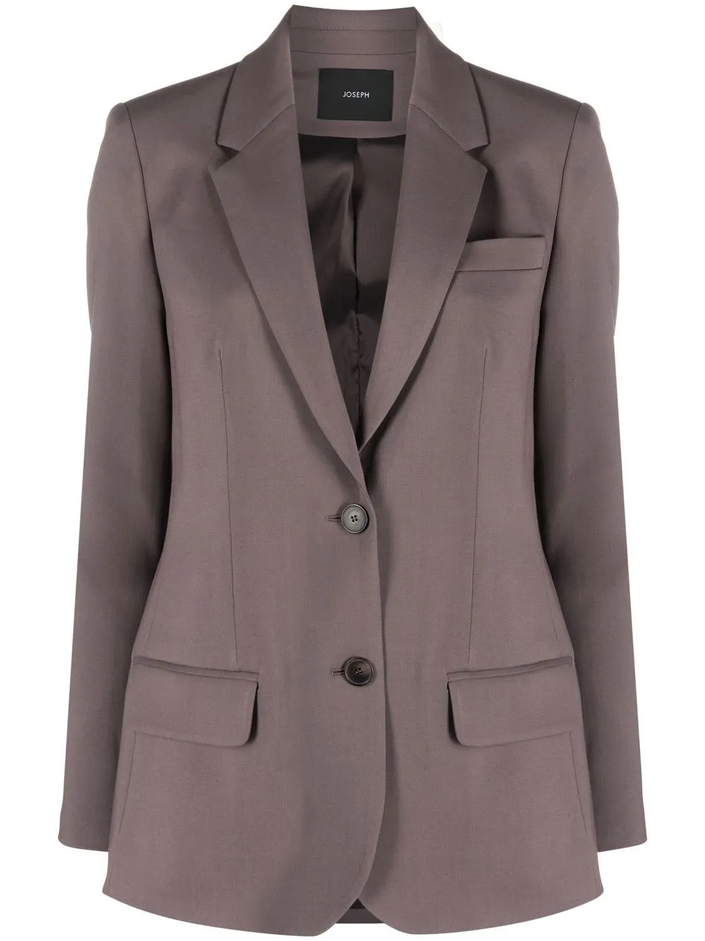 

JOSEPH single-breasted tailored blazer - Brown