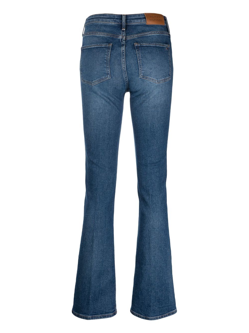 Shop Tommy Hilfiger Pressed Crease Jeans In Blau