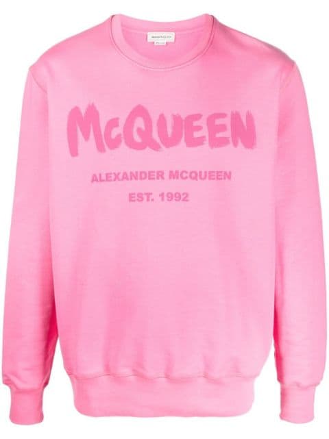 Alexander McQueen - logo-print crew-neck sweatshirt