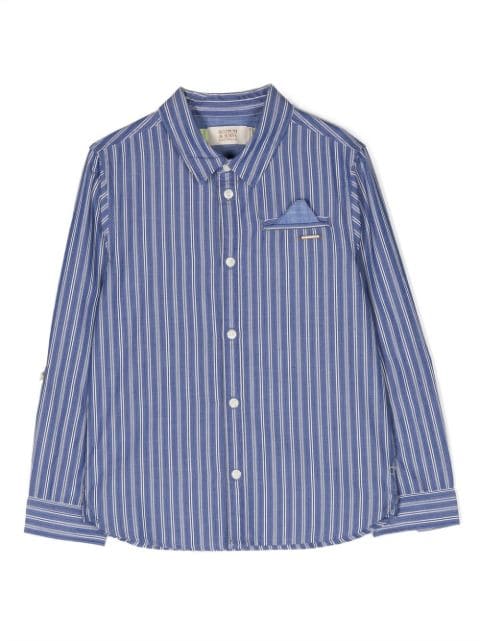 Scotch & Soda stripe-print organic cotton shirt