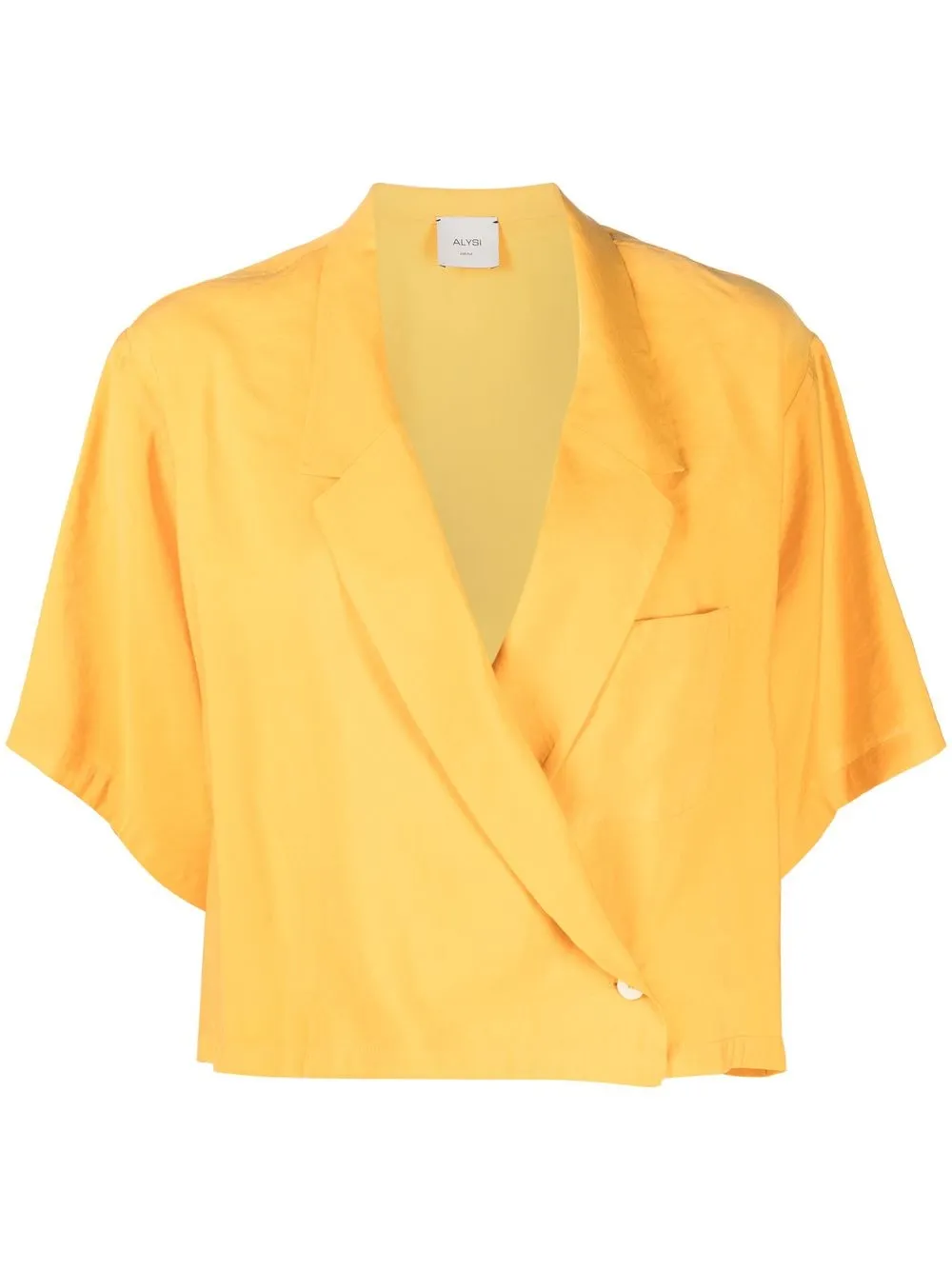 

Alysi blazer corto estilo blusa - Amarillo