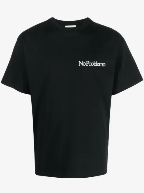 Aries No Problemo print cotton T-shirt