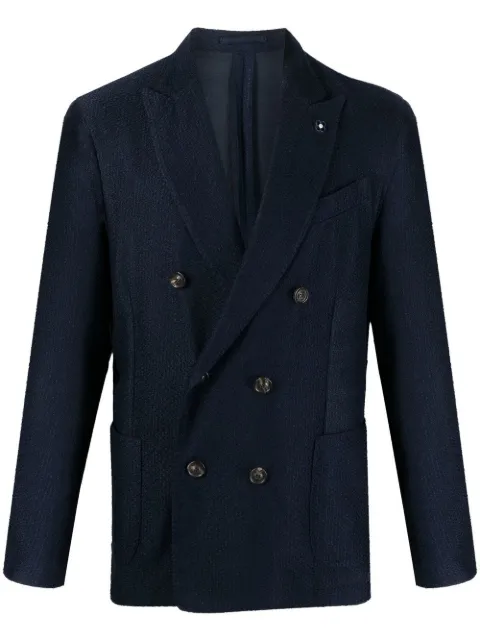 Lardini blazer con placa del logo