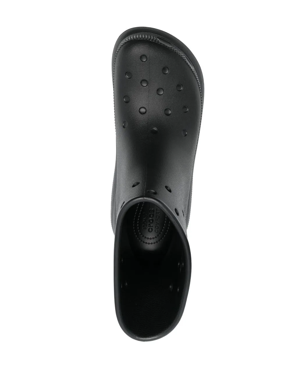 Crocs Enkellaarzen met plateauzool Zwart